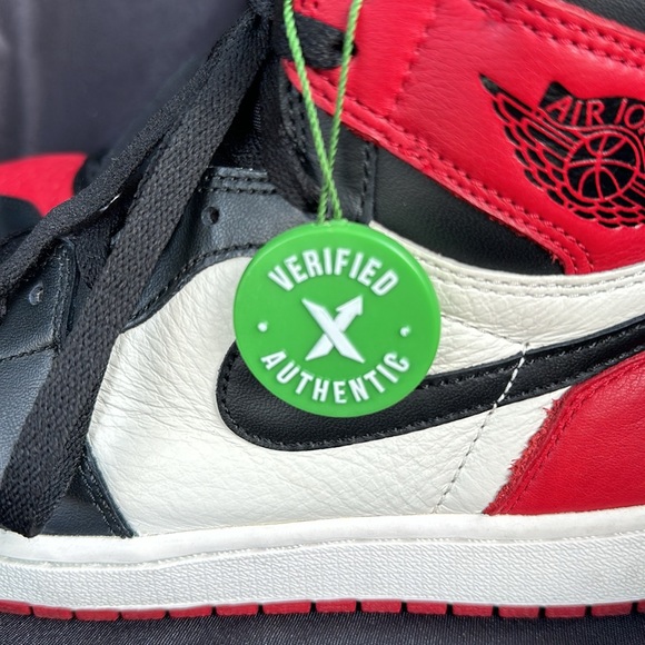 Rare Authentic Nike Air Jordan 1 Retro High Bred Toe - Picture 8 of 12